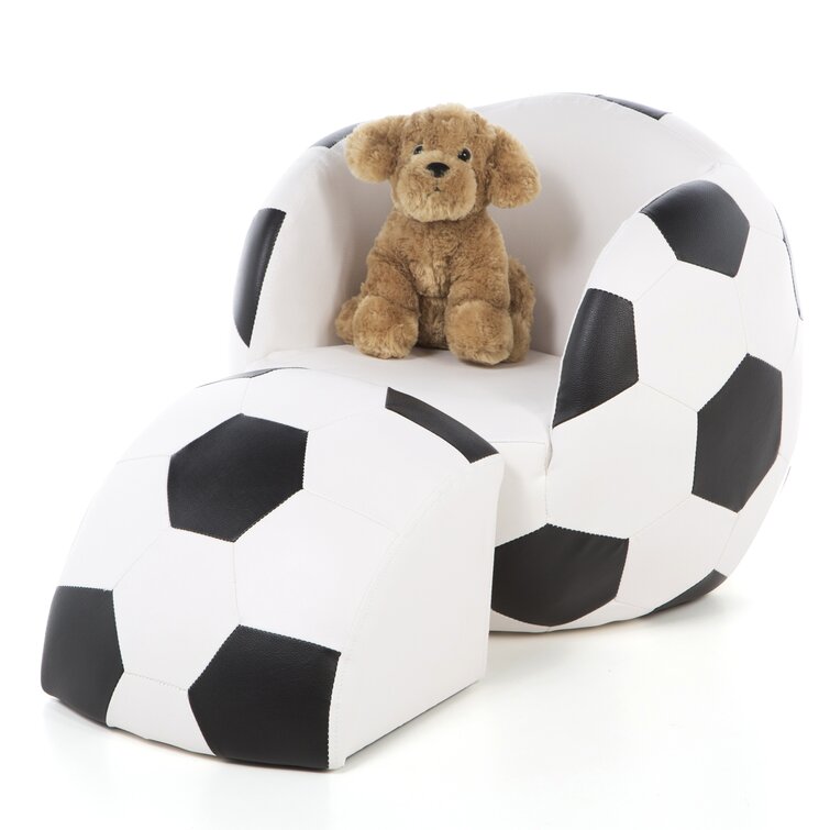 Soccer ball best sale chair with ottoman